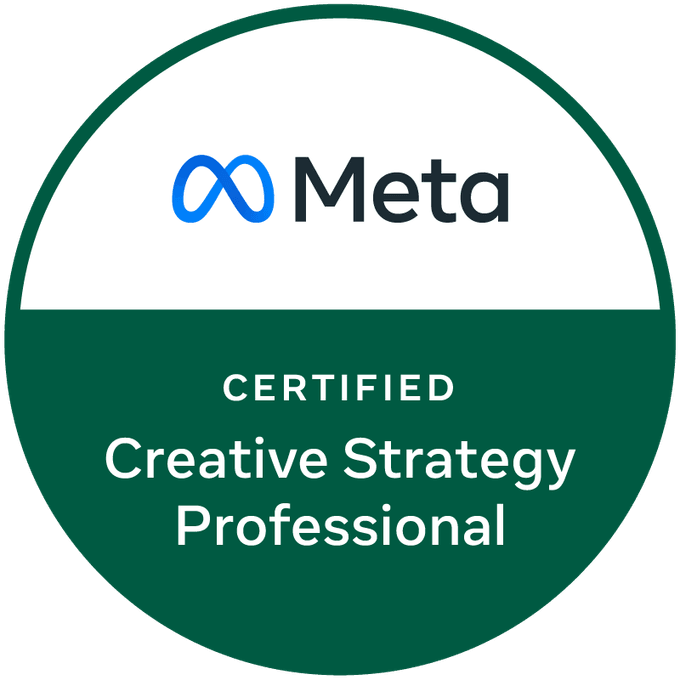 Meta Certified Creative Strategy Professional badge