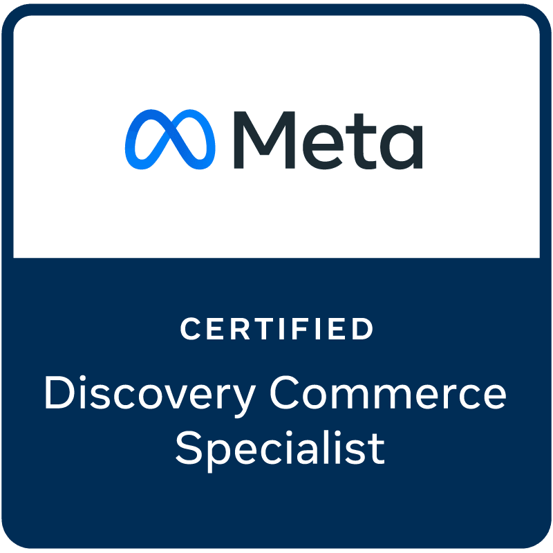Meta Certified Discovery Commerce Specialist badge