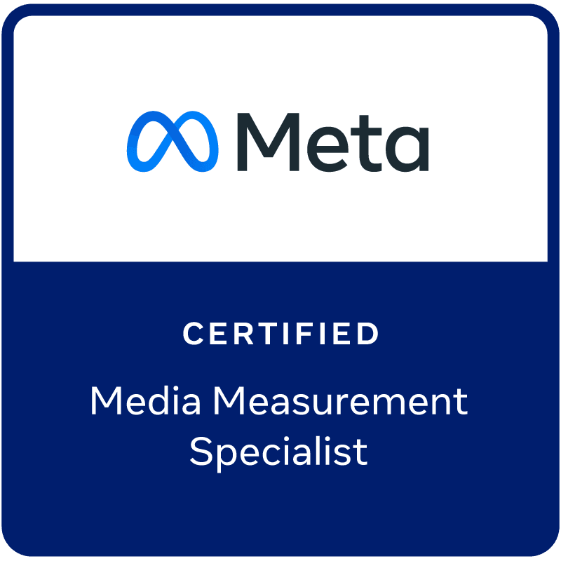 Meta Certified Media Measurement Specialist badge