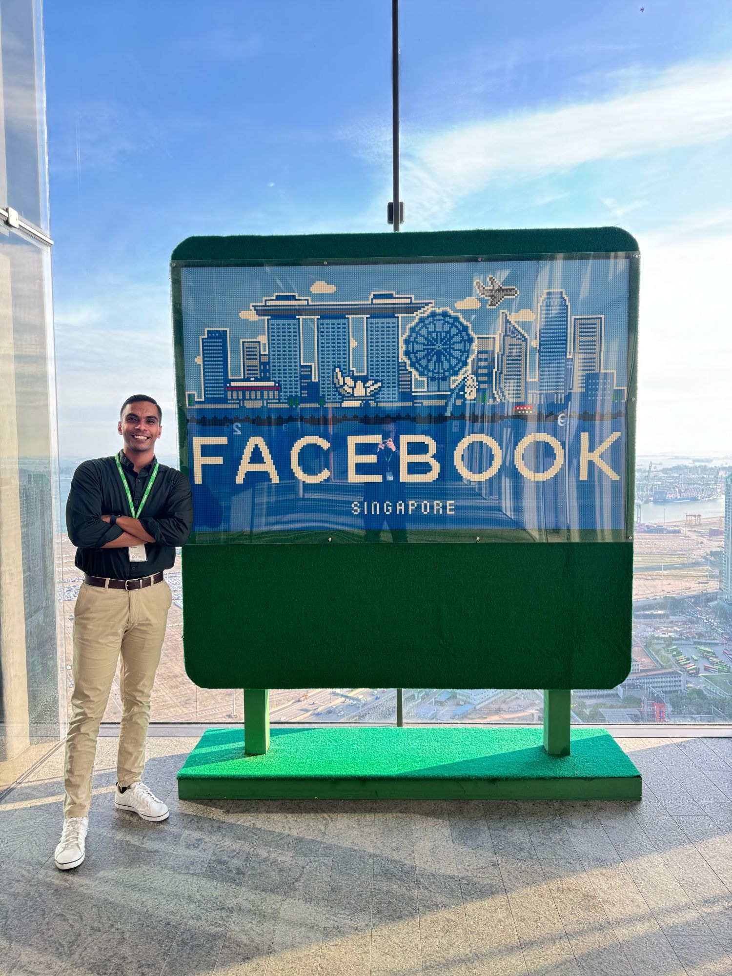 Rimzan Faiz at Meta's Facebook Singapore office